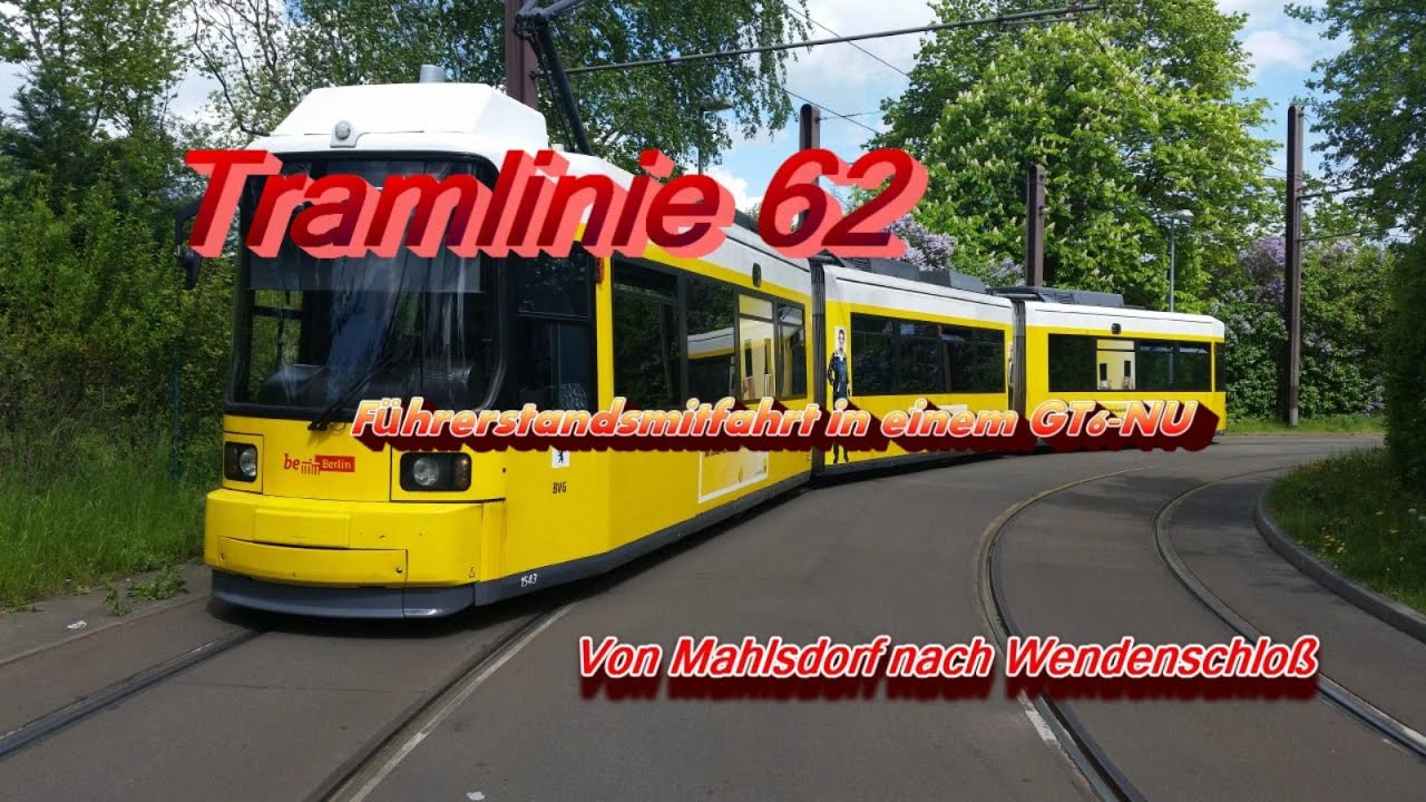 Mitfahrt auf der Tramlinie 62 [Führerstandsmitfahrt]