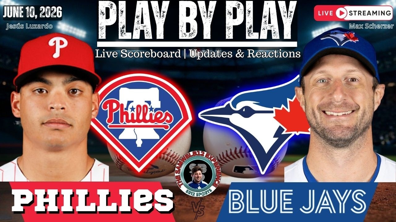 🧢 LIVE:  Toronto Blue Jays vs Philadlphia Phillies MLB | Play by Play & Reactions!