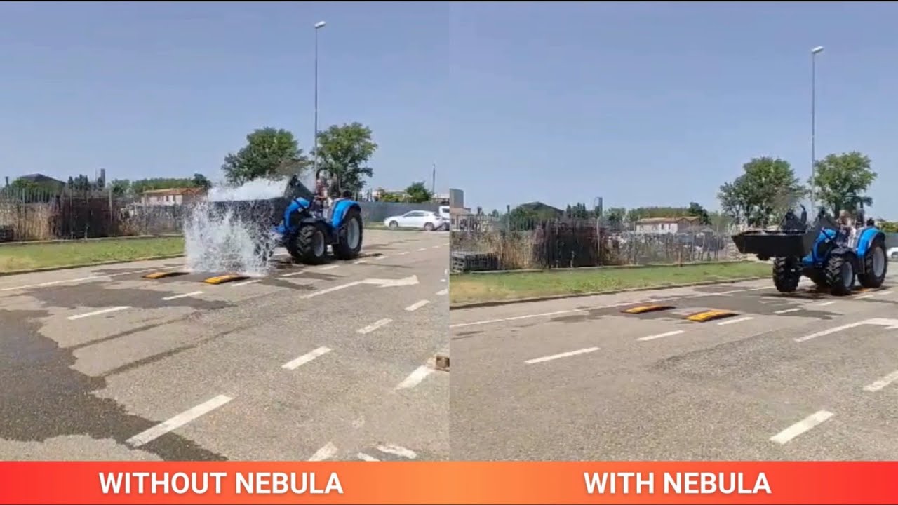 NEBULA - Sigma 4 Shock Absorber for Front Loaders: the Water Test