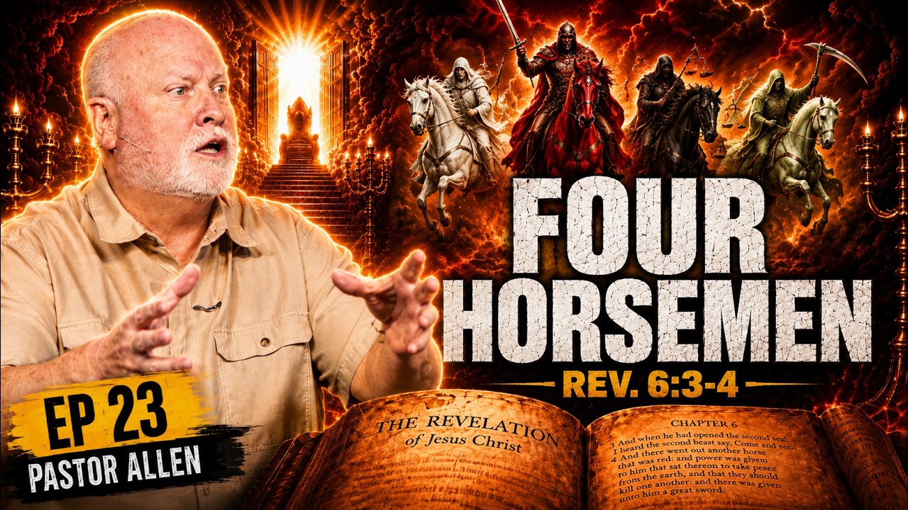 FOUR HORSEMAN of APOCALYPSE: Revelation Explained 23 (Revelation 6:3-4) Pastor Allen Nolan Sermon