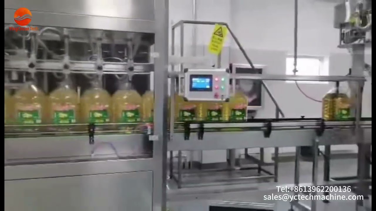 a complete line Edible oil filling machine/ Packaging line