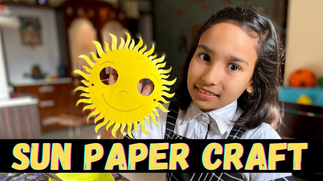 Sun Mask || Sun Paper Craft || how to make sun || Sun Craft for Kids || Fun Craft For Kids