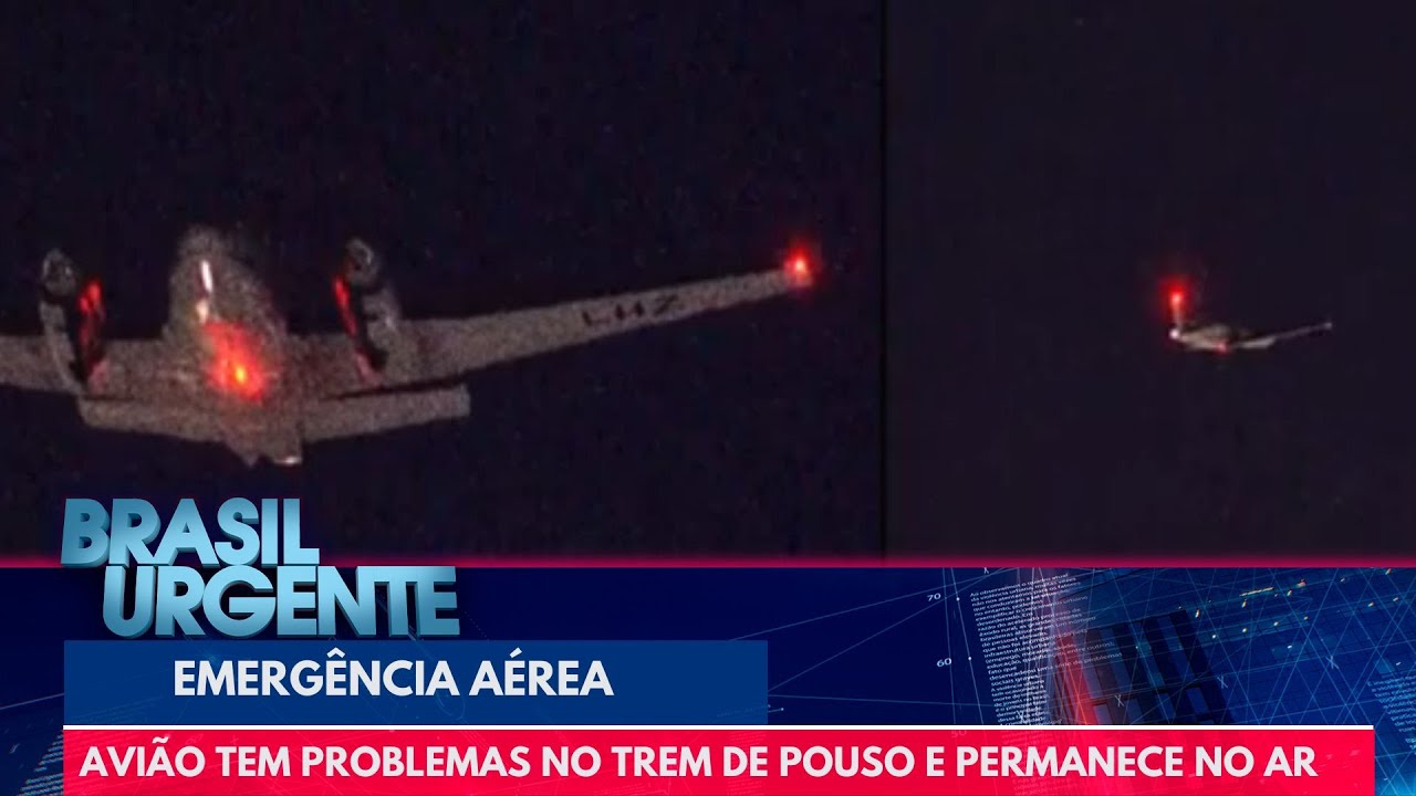 Avião tem problemas no trem de pouso e permanece no ar em SP | Brasil Urgente