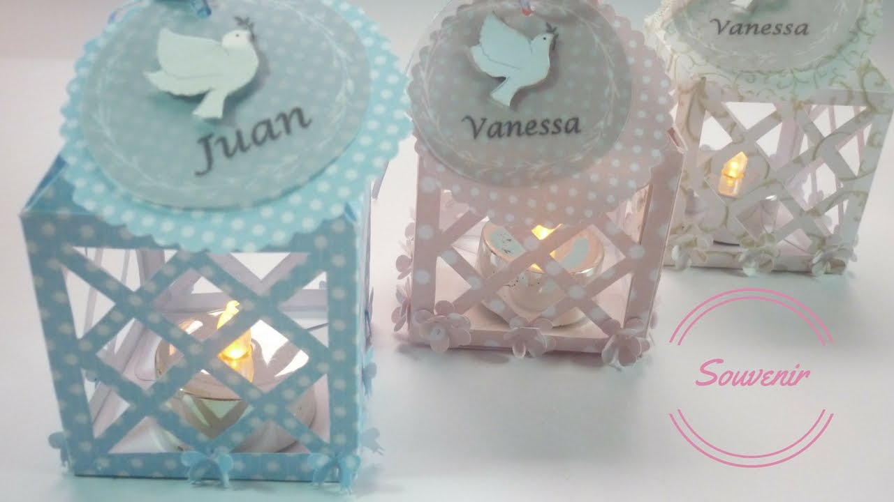 Como hacer SOUVENIR para PRIMERA COMUNIÓN ( Bautizo y Boda) fácil DIY ✂