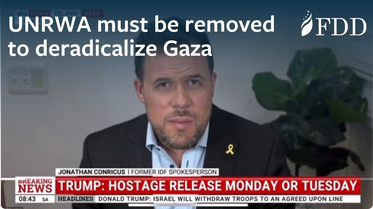 Jonathan Conricus on the hostage deal and why UNRWA must be removed from&nbsp;Gaza &mdash; Sky News Australia