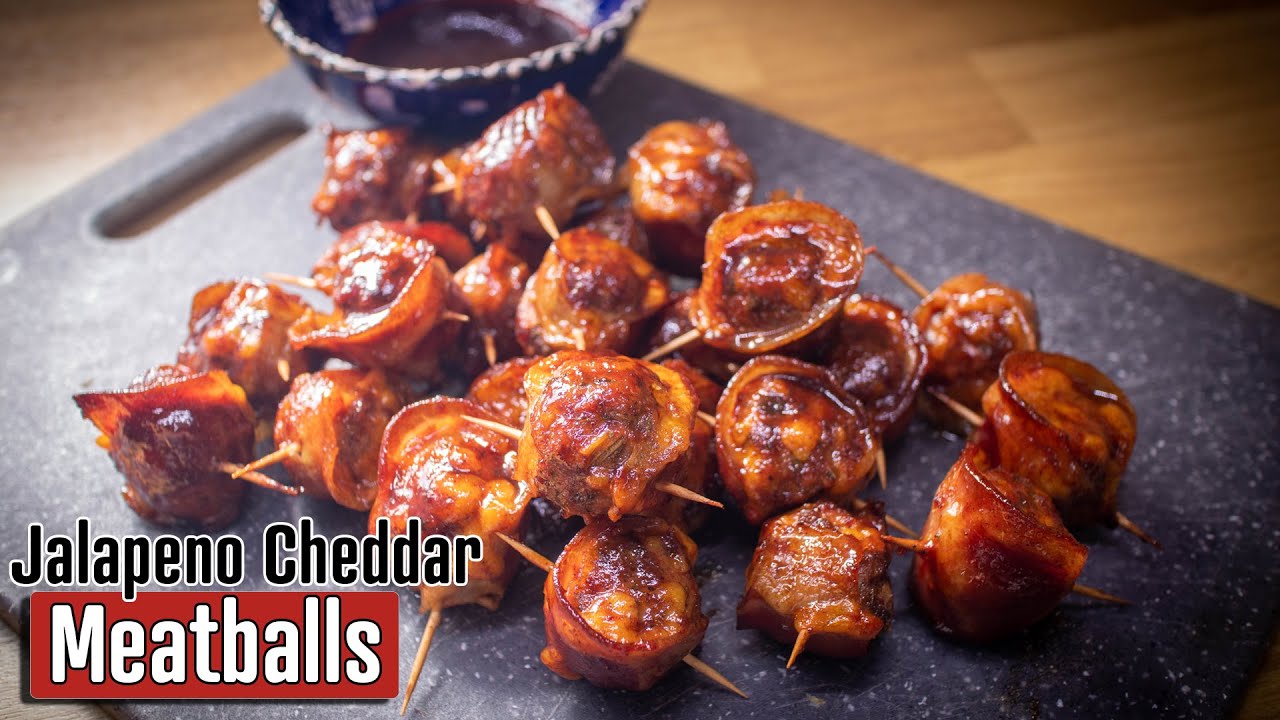 De Perfecte Snack: BBQ Jalapeno Cheddar Meatballs