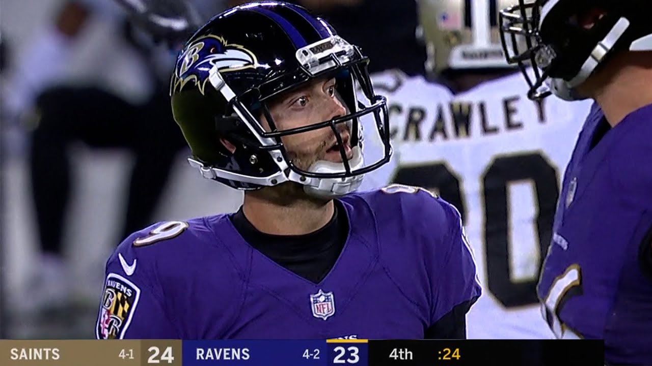 Tucker Actually Misses! (Saints vs. Ravens 2018, Week 7) | Crazy Endings