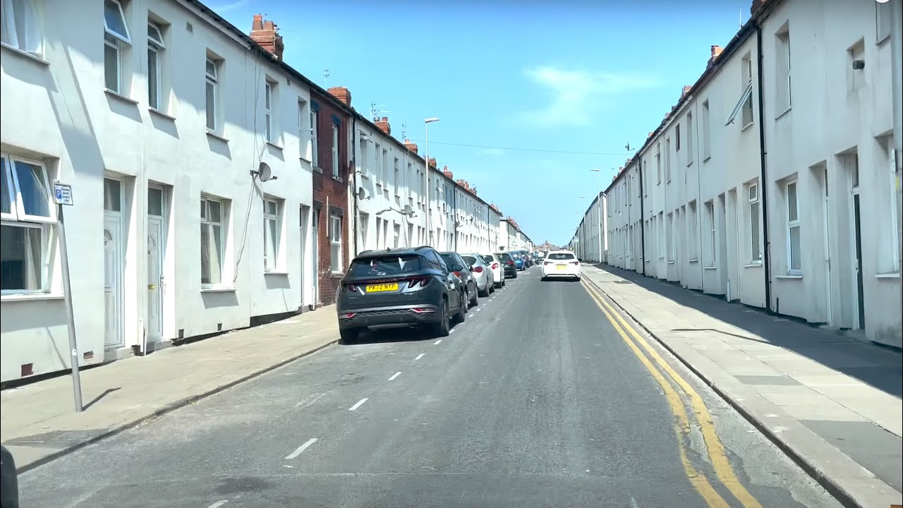 Blackpool Central Back Streets Driving Tour