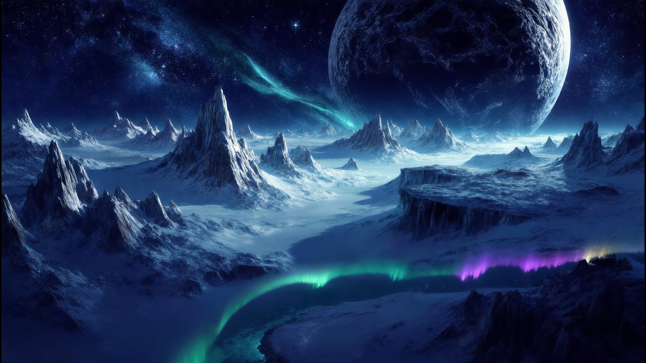 Space Ambient &mdash; Frozen Storm on an Ice Planet (6 Hours)