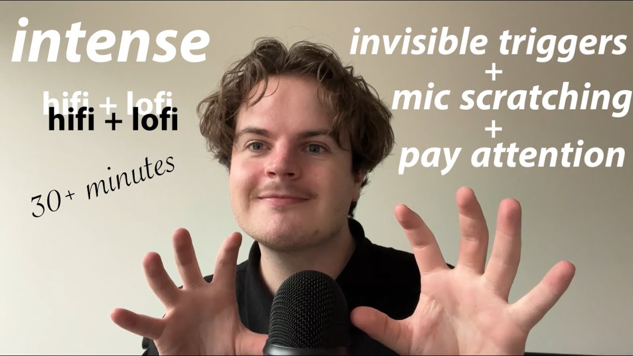 Fast & Aggressive ASMR Hand Sounds, Mic Scratching, Invisible triggers, Pay Attention+ Lofi triggers
