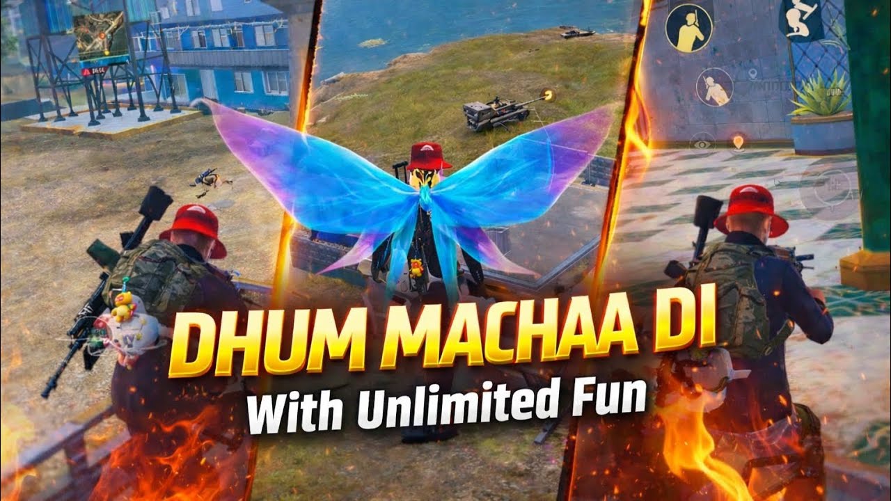Unlimited Fun 😆 | BGMI Full Rush Squad | DHUM MACHAA DI
