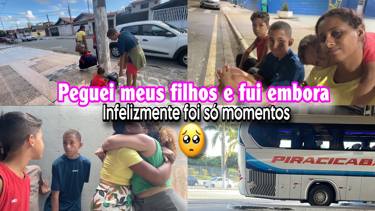 Peguei Meus Filhos e Fui Embora… 💔 Foi Só Por Alguns Momentos 😭