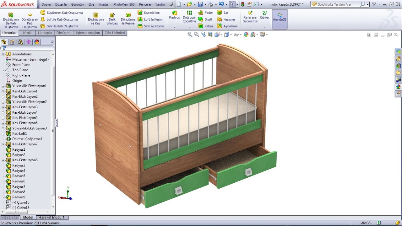 Solidworks Tutorial Furniture Design ( Solidworks Mobilya Dizayn )