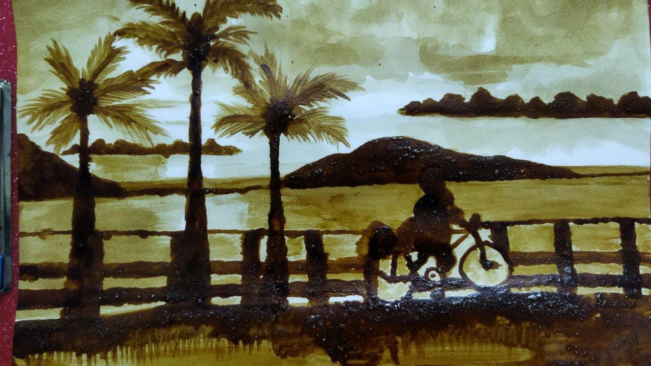 Coffee Painting made by Niyonika Kinra