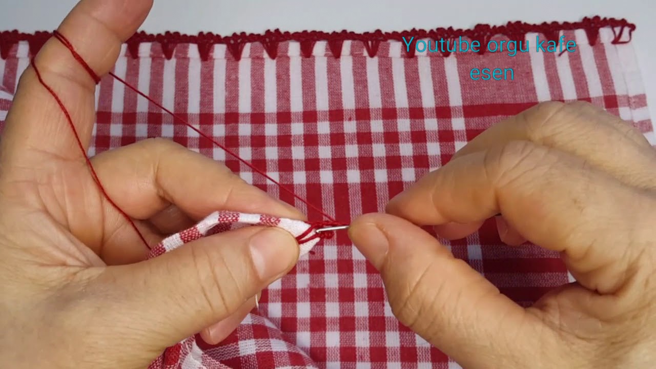 havlu kenar tıglama /havlu kenar oyası .towel edge lace #crochet #tığişi #peçetekenaroyası