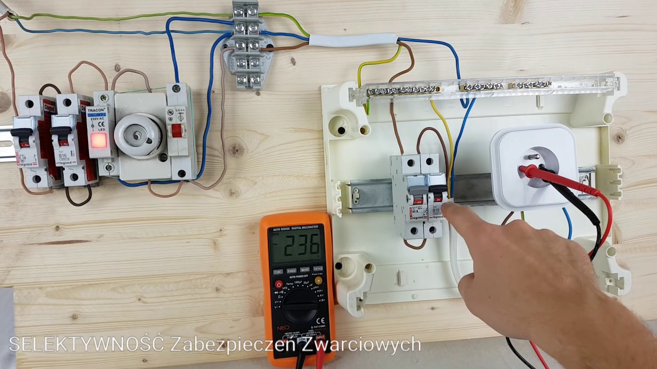Selektywność Zabezpieczeń w instalacji elektrycznej - zwarcie w instalacji TEST | ForumWiedzy