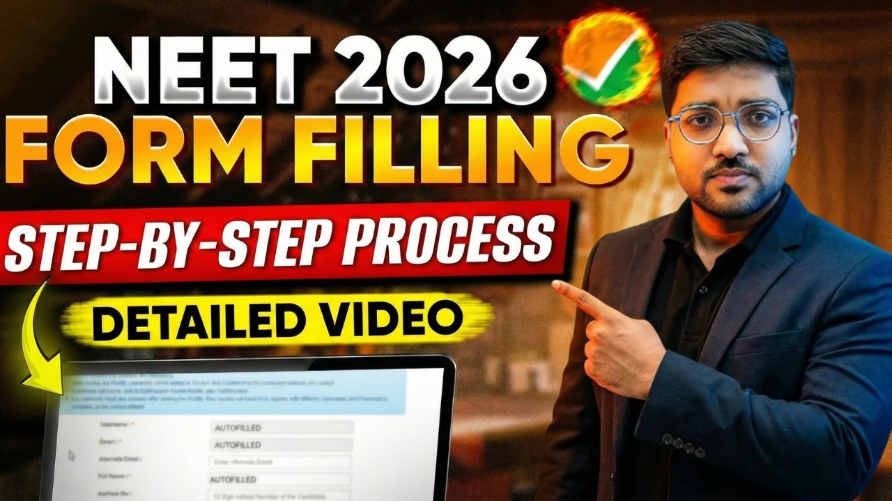 NEET 2026 Form Filling Step-by-Step || Complete Registration Process & Detailed Guide || #neet2026