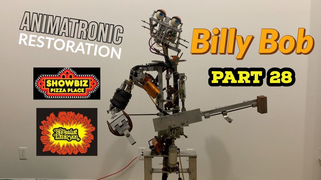 Animatronic Restoration Part 28 - BILLY BOB - Rock-afire Explosion - Showbiz Pizza - Mask Paint 2