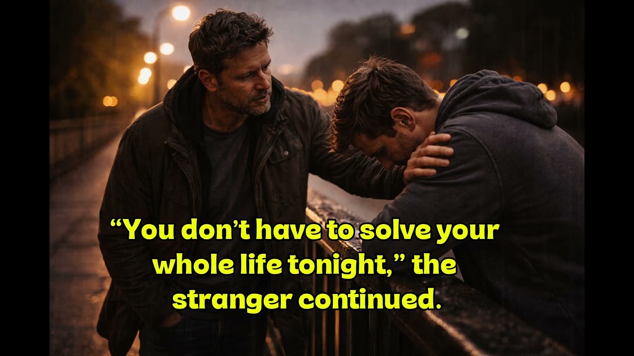 He Was About to End His Life… Until a Stranger Said One Sentence -True Soul Stories 