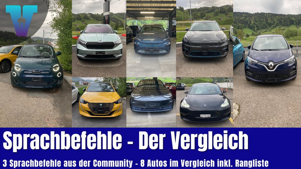 Der grosse Sprachbefehl Vergleich - 8 Autos im Test [Deutsch 4K] | Vision E Drive #106