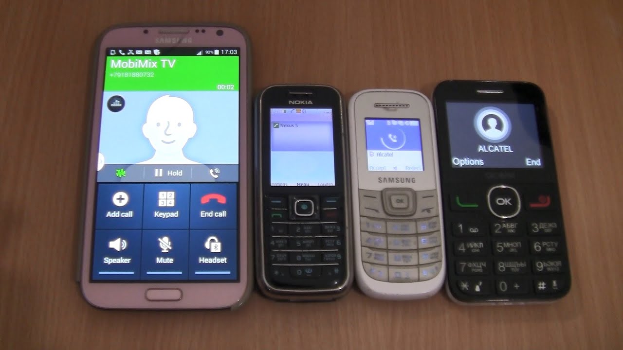 Over the Horizon Incoming call &Outgoing call at the Same Time Alcatel+Samsung Note2+1200 Nokia 6233