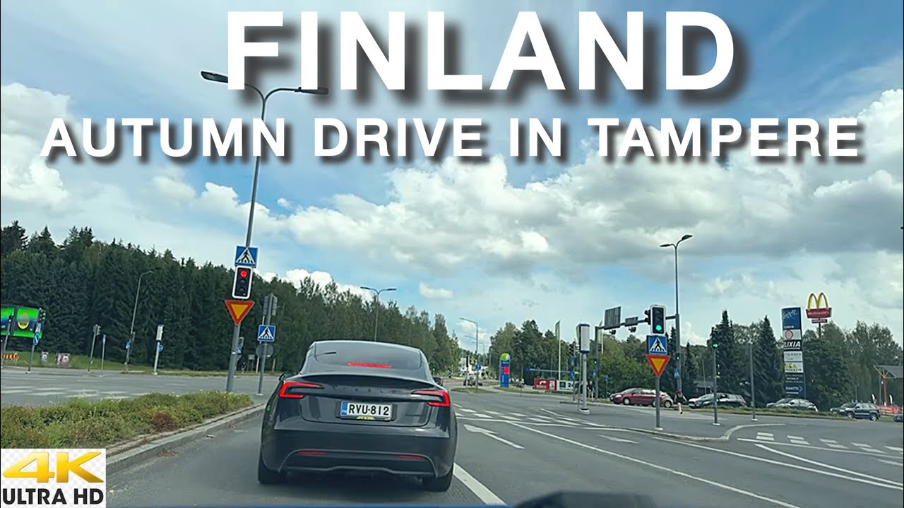 TAMPERE 🇫🇮 FINLAND 4K AUTUMN DRIVING TOUR | END OF SUMMER 2025 | KALEVA | FINLAYSON 