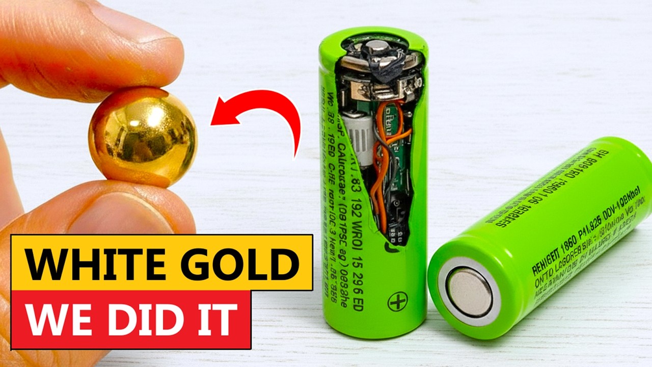 Breakthrough 2025 | Free Gold from Old Recycled Lithium Batteries!