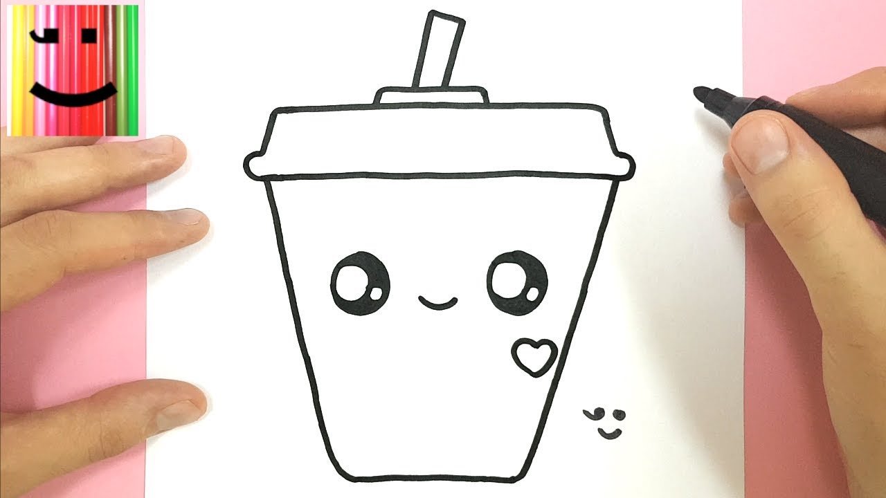 COMMENT DESSINER UNE BOISSON FRÂICHE SUPER KAWAII - TUTO DESSIN