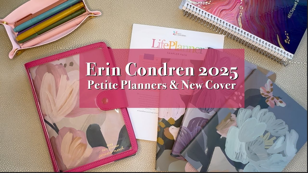 UNBOXING New Erin Condren 2025 PetitePlanners + Clear Folio Cover