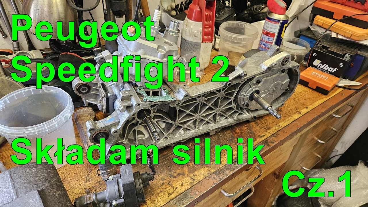 Peugeot Speedfight 2 AC na LC. Składam silnik 1/5