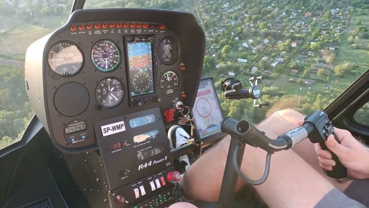 Robinson R44. Lecimy nad Trzebinia.4K 2025