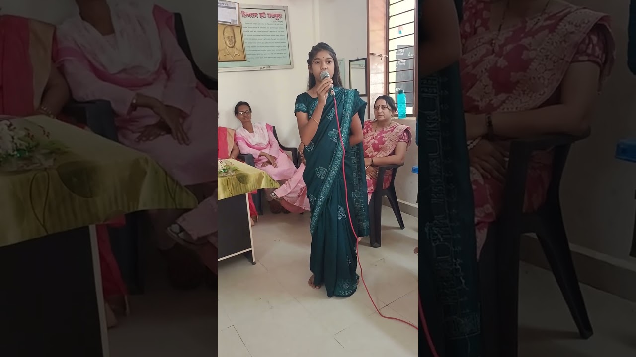 Farewell Speech of class 7 th in Z.P.School Kawalewada