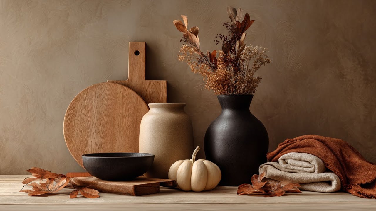 Fall Still Life in Warm Neutrals Frame TV Art Screensaver