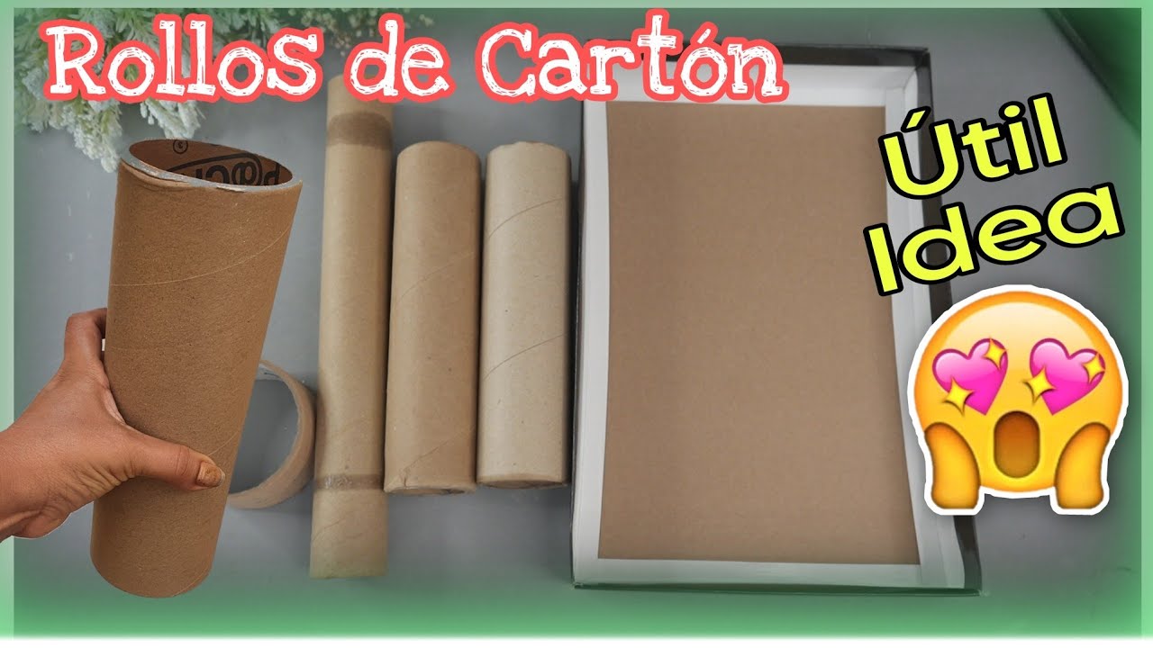 Genial PORTA JOYERO con ROLLOS DE CARTÓN y Materiales Reciclados Super Fácil, Económico y Útil Idea