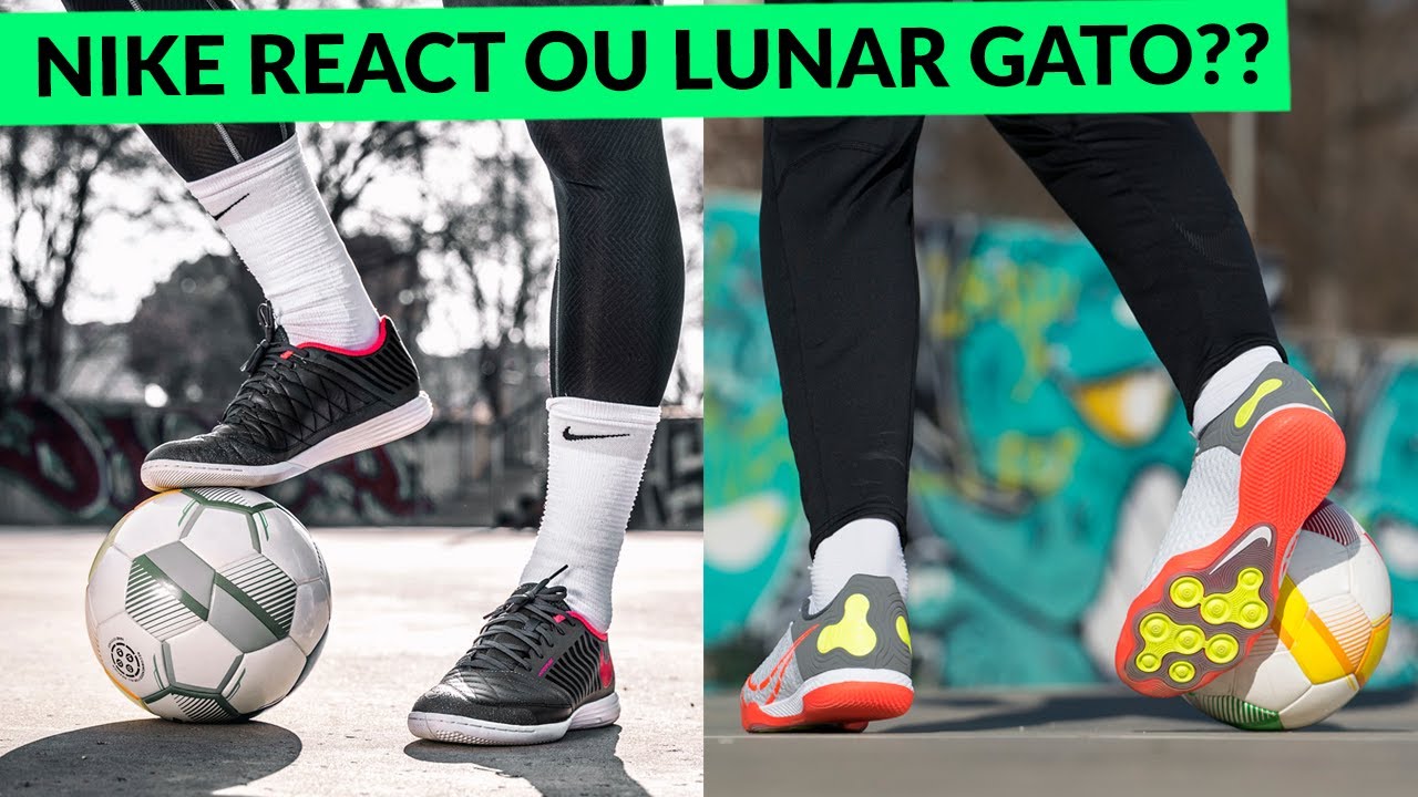 NIKE REACT GATO OU LUNAR GATO - QUAL É A MELHOR SAPATILHA DE FUTSAL DO RICARDINHO?