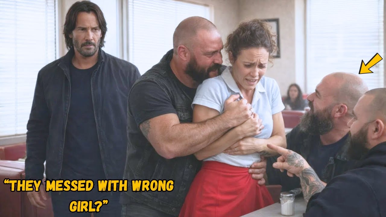 THUGS HARASSED A DINER WAITRESS — THEN KEANU REEVES STEPPED INSIDE..