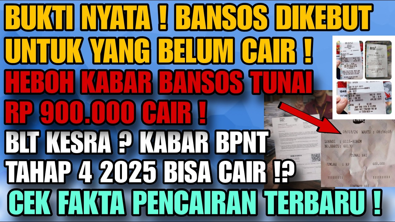 KPM CEK ! BUKTI NYATA PENCAIRAN BANSOS DIKEBUT ! UNTUK KPM YANG BELUM CAIR ! BLT 900 RB BANYAK CAIR