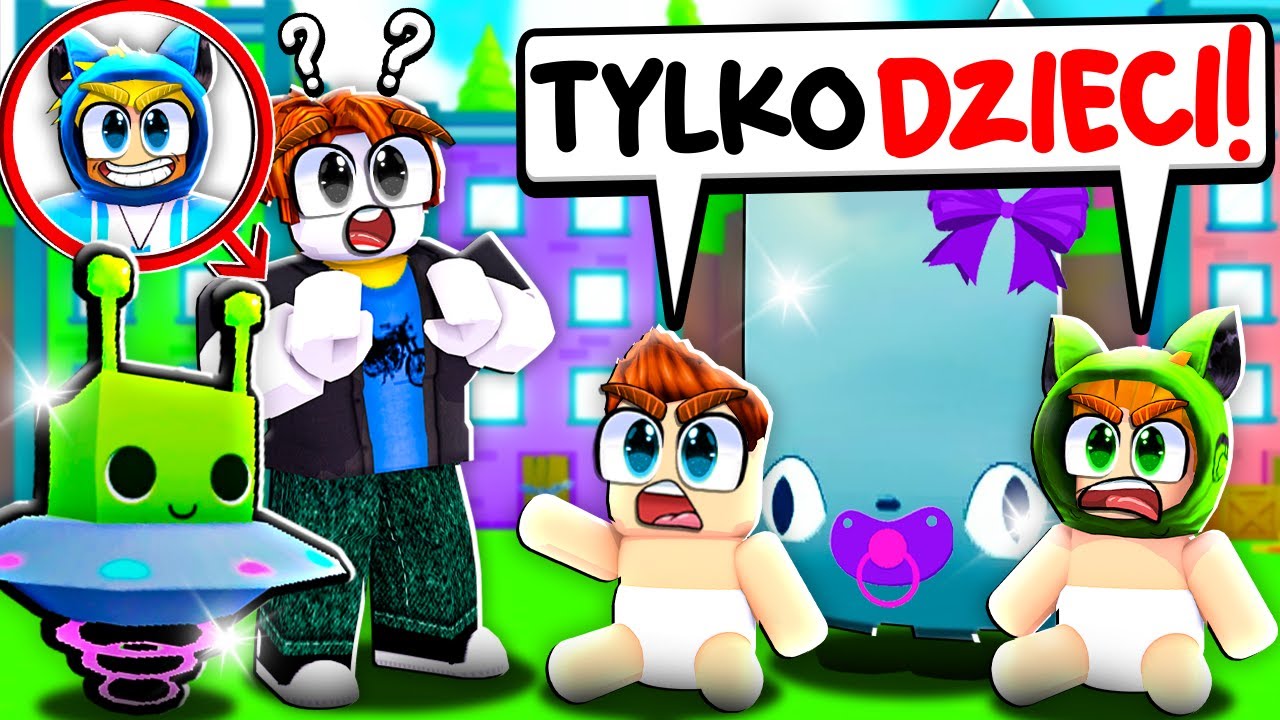 DOŁĄCZYŁEM NA SERWER TYLKO DLA DZIECI w Pet Simulator X! *NOWY UPDATE*