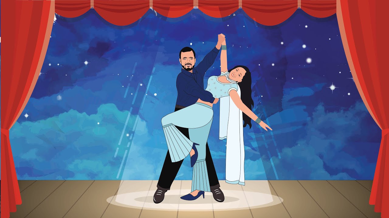 CARICATURE WEDDING INVITATION | E WEDDING INVITATION VIDEO | ANIMATED WEDDING INVITATION