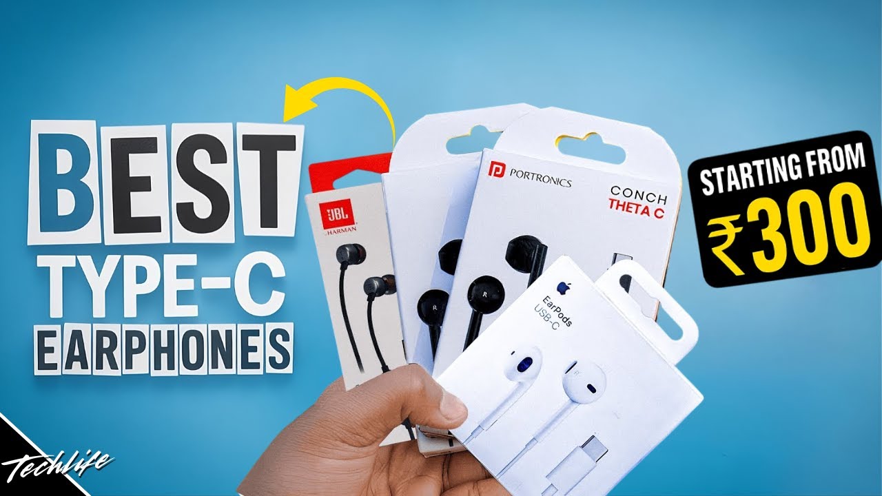 Top 3 Best Wired Type-C Earphones Under ₹300 🎧 Clear Sound & Durable Design | Best Budget Picks 2025