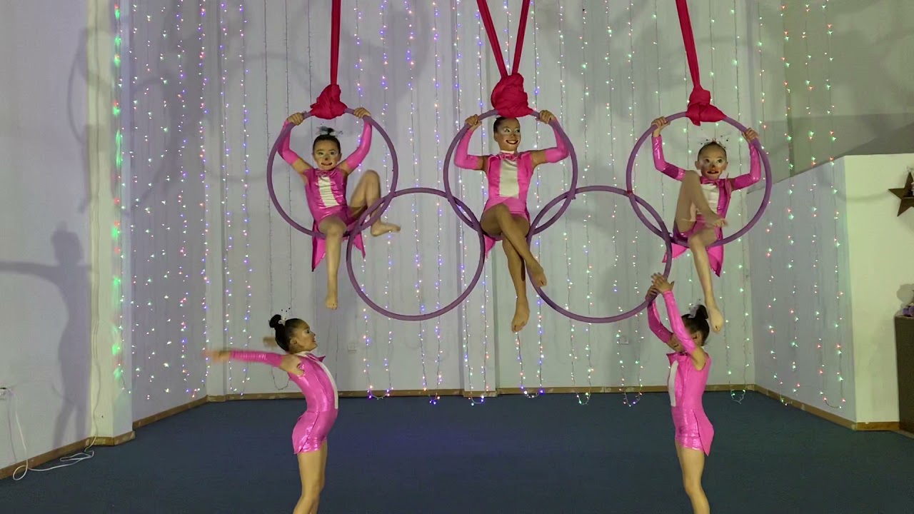 Payasitos!!! Danza a&eacute;rea, en aro ol&iacute;mpico, aerial silks, olympic lyra, hoop, amazing choreography