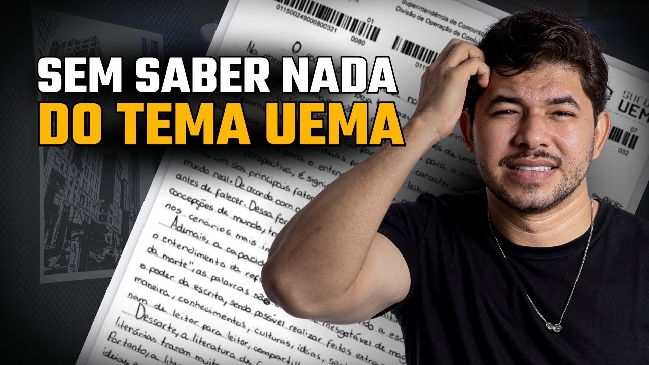COMO ESCREVER UMA REDA&Ccedil;&Atilde;O UEMA SEM DOMINAR O TEMA