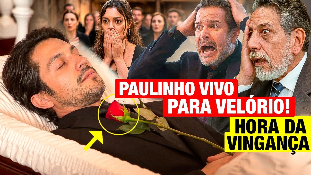 TRÊS GRAÇAS: Paulinho morre? PAULINHO PARA O PRÓPRIO VELÓRIO em plano pra DAR O TROCO EM VICENTE!