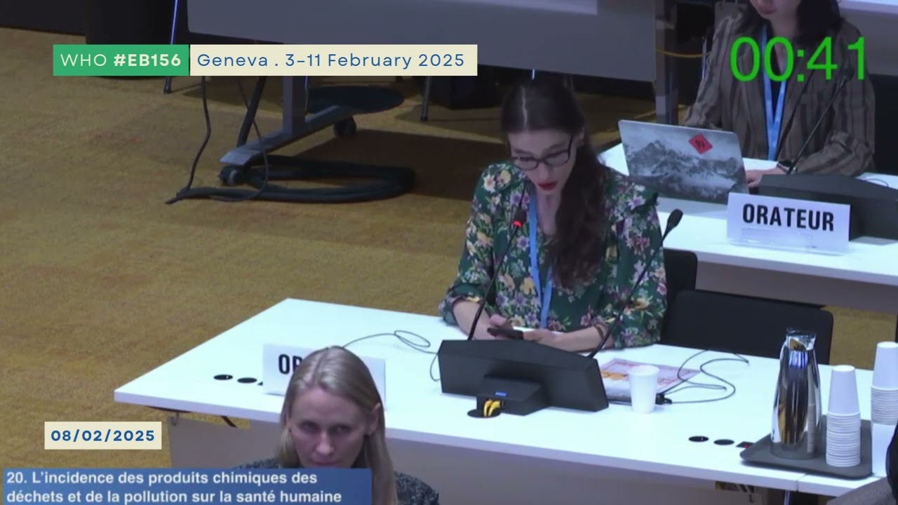 Pollution  - IBFAN statements at the WHO #EB156 (2025) - Anna Koronkiewicz-Wiórek