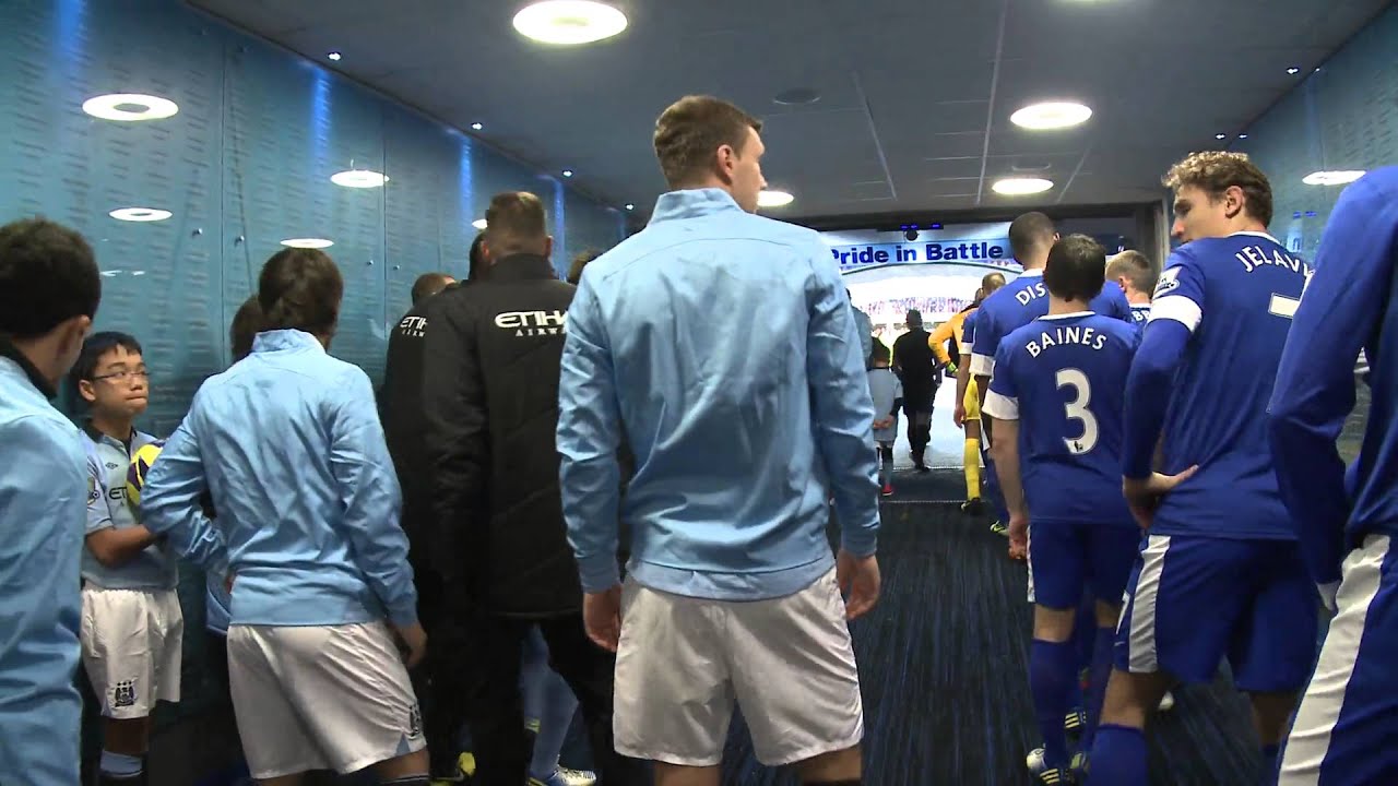 TUNNEL CAM: City 1-1 Everton EPL 12-13