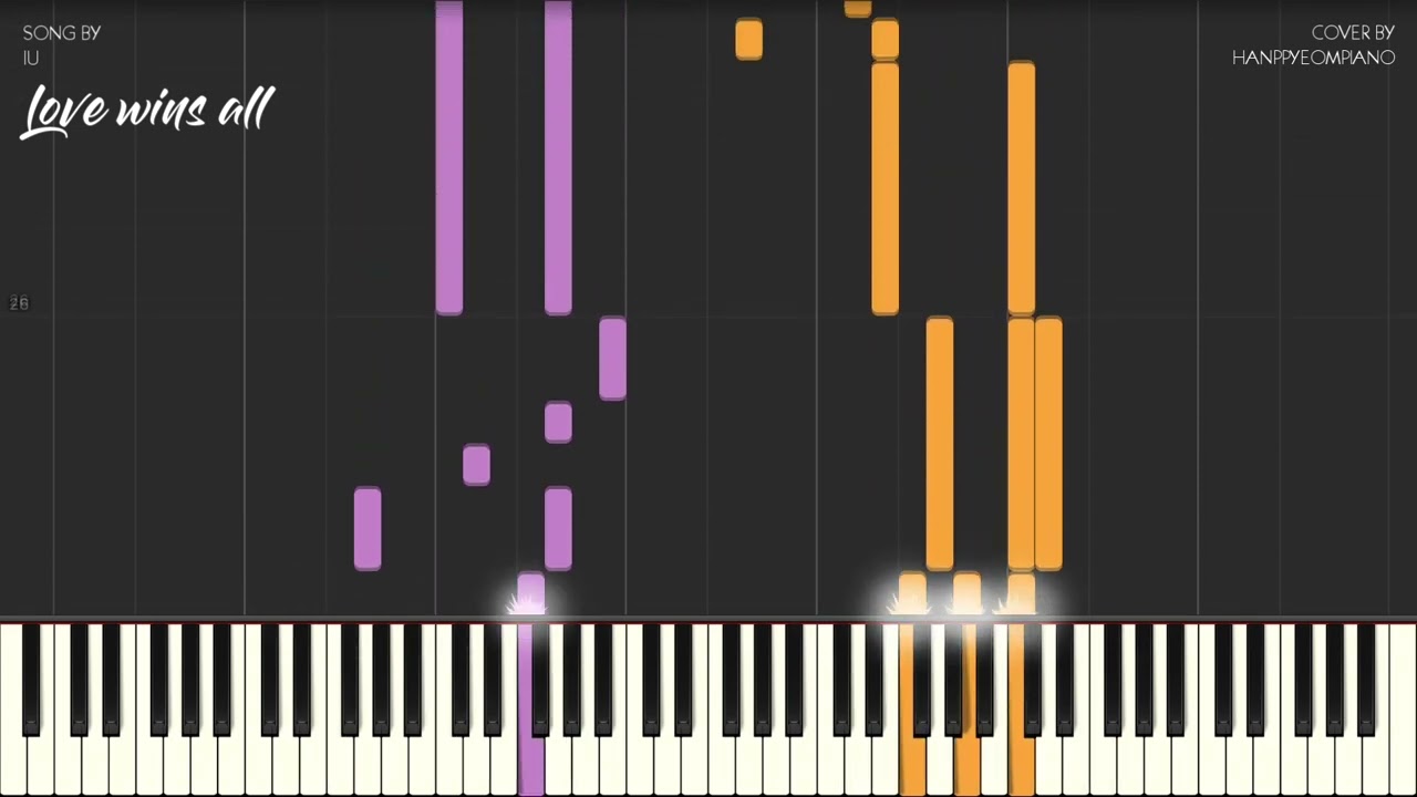 IU (아이유) - Love wins all Piano Tutorial