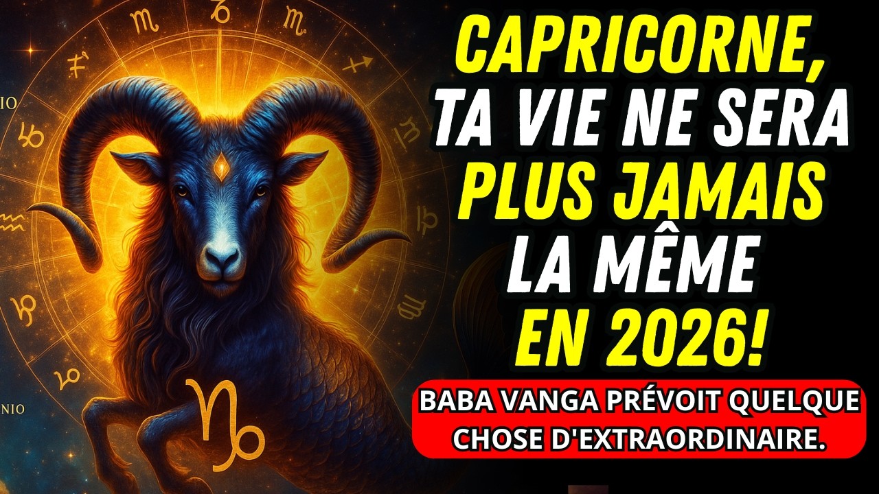 Prédictions Baba Vanga 2026 : Pourquoi la vie des Capricornes va basculer ?