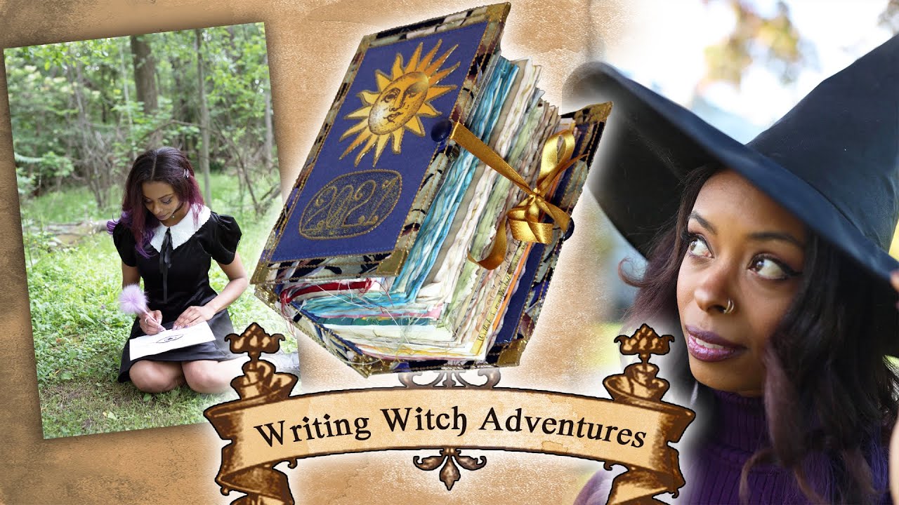 The Writing Witch - Grimoire Flip Through Tour, Book Of Shadows Prompts, Junk Journal Crafts & More