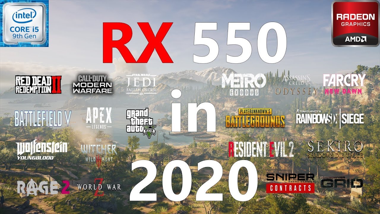 RX 550 2GB Test in 19 Games in 2020
