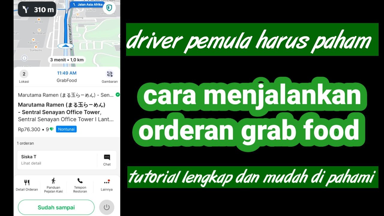 Cara menjalankan orderan grabfood untuk pemula